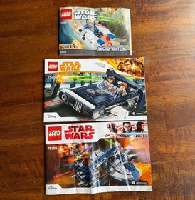 Lot of 8 LEGO Star Wars Instruction Manuals 75147 75121 75166 75209 75199 75160