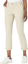 Tommy Hilfiger Women's Th Flex Hampton Cuffed Chino Straight-Leg Pants, Khaki, 6