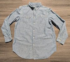 Polo Ralph Lauren Youth Chambray Button Down Shirt Slim Fit Preppy Size XL 18-20