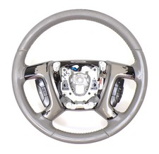 Chevrolet Gmc 07-14 Tahoe Yukon Steering Wheel Dark Titanium Grey Gray Leather