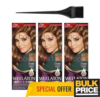 Wella Wellaton 6/7 Magnetic Chocolate Salon-Inspired Hair Color Cream 3er Pack