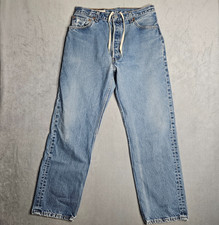 Vintage Levi's 501 Jeans Mens 36x30 Fits 30x30 Blue Denim Drawstrings USA