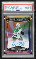 2022 O-Pee-Chee Platinum Rainbow Color Wheel Wyatt Johnston #R-WJ PSA 8 Auto q2c