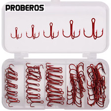 Drillingshaken Angler Rot  Raubfisch Angeln 5...