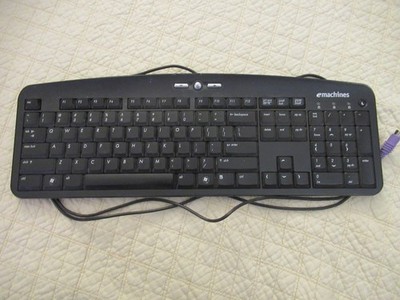 eMachines Keyboard with S Cable Connector (Black) (Untested)