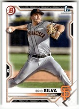 2021 Bowman Draft #BD-162 Eric Silva 1st San Francisco Giants Baseball