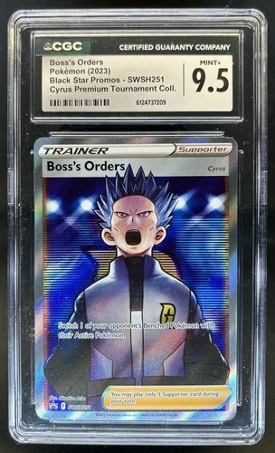 2023 Pokemon SWSH Black Star Promos Boss's Orders 2022 #SWSH251 CGC 9.5 MINT+