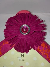 LINDSAY Phillips MEDIUM SWITCHFLOPS Interchangeable Straps RED FLOWER W/ ORANGE