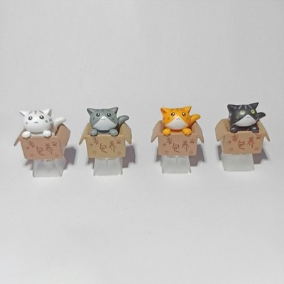 Custom Cartoon Anime for Cat Keycap Bottom Backlit Keycaps Gift Keyboard KeyCap