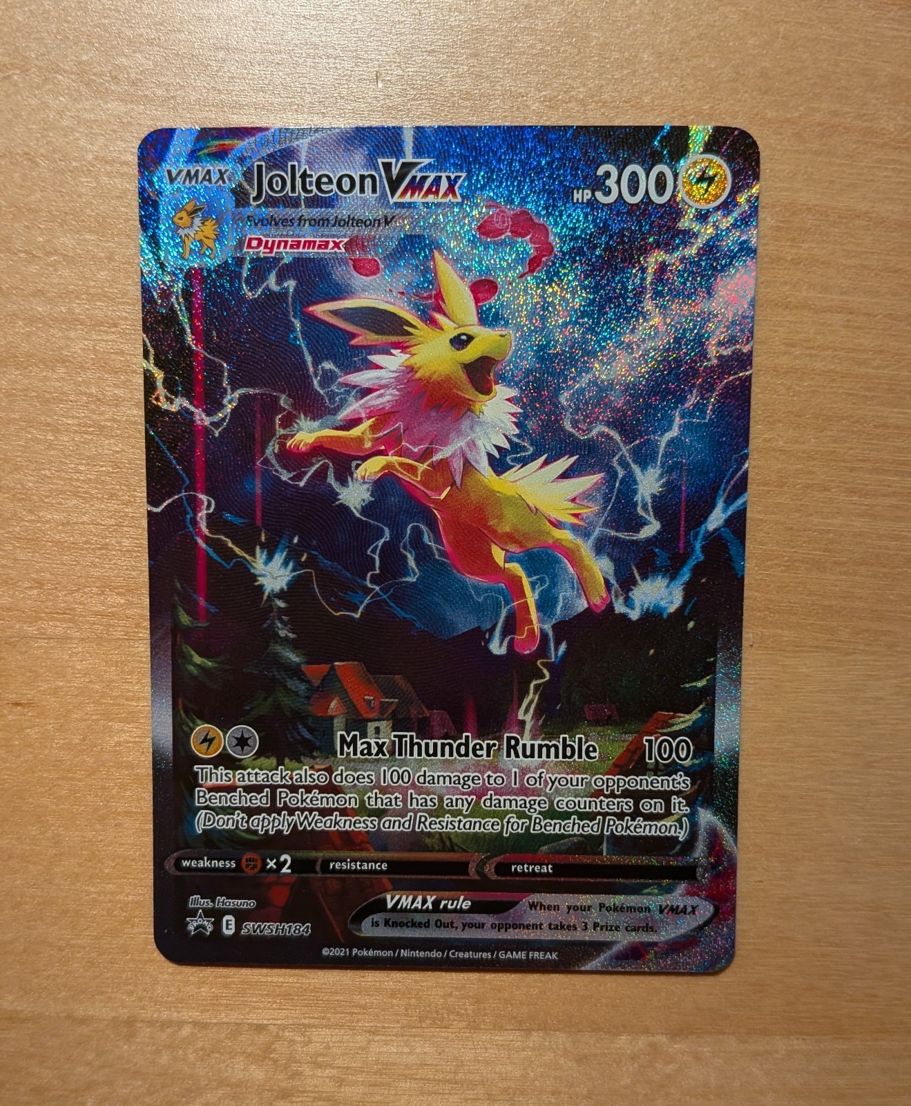 Jolteon VMAX 2021 Sword & Shield: Black Star Promo #SWSH184