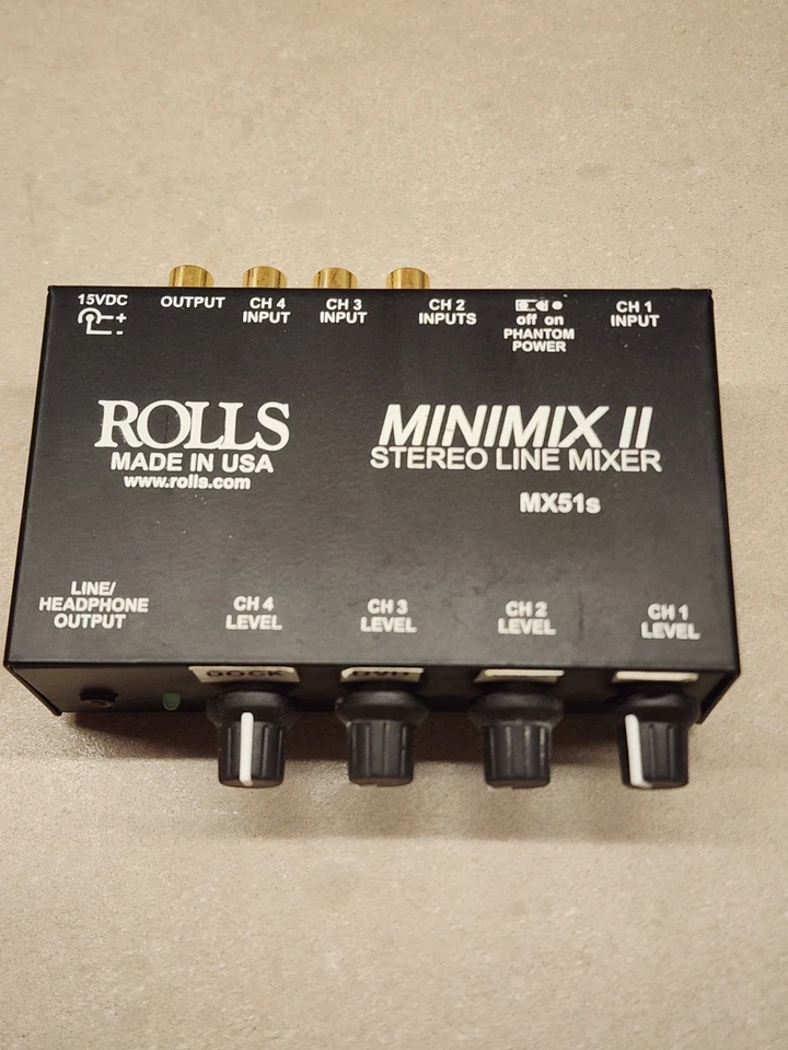 Rolls MX51s Minimix II Stereo Line Mixer - Image 2 of 4