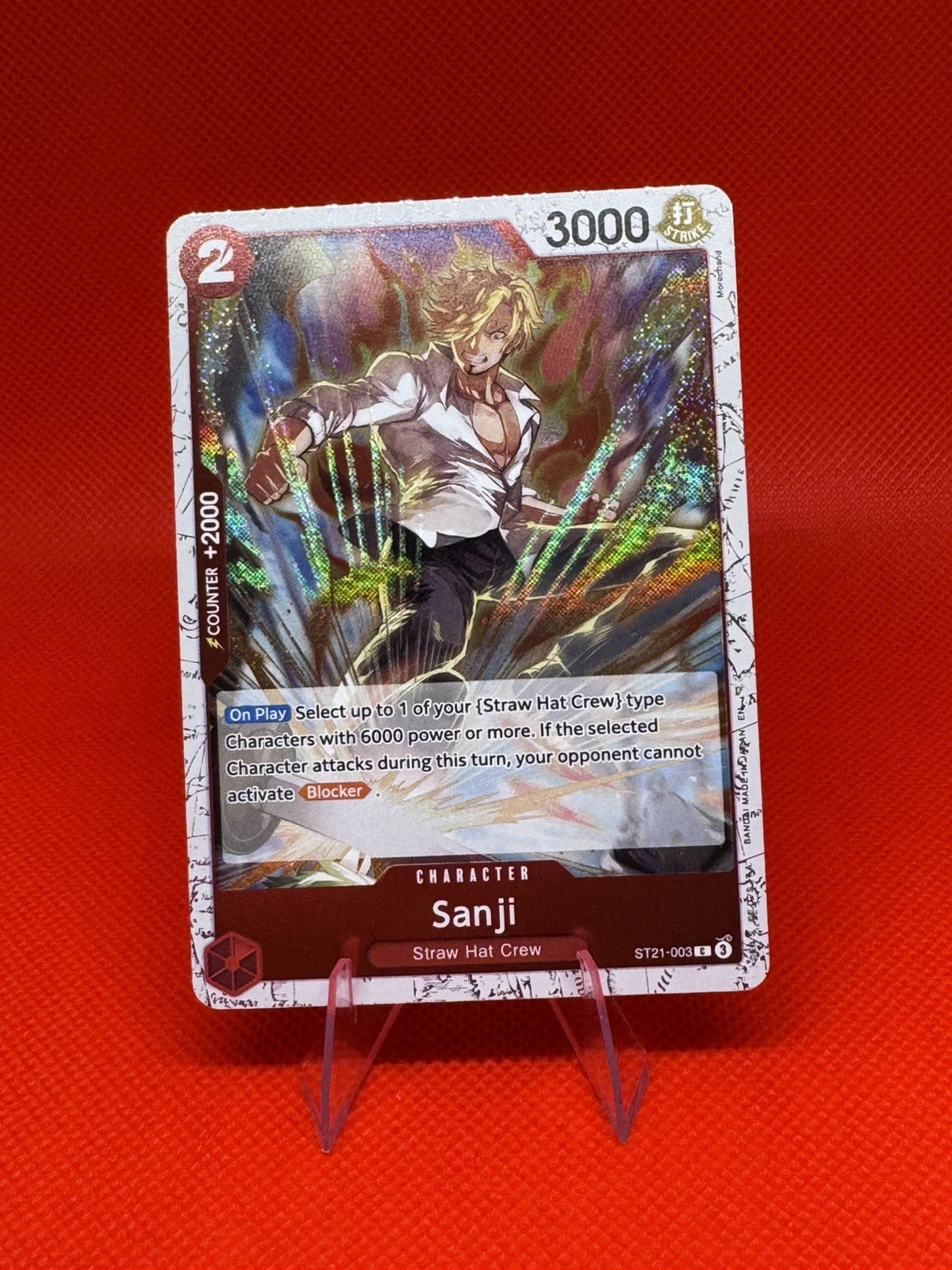 Sanji (Parallel) ST21-003 Starter Deck EX: Gear 5 Foil