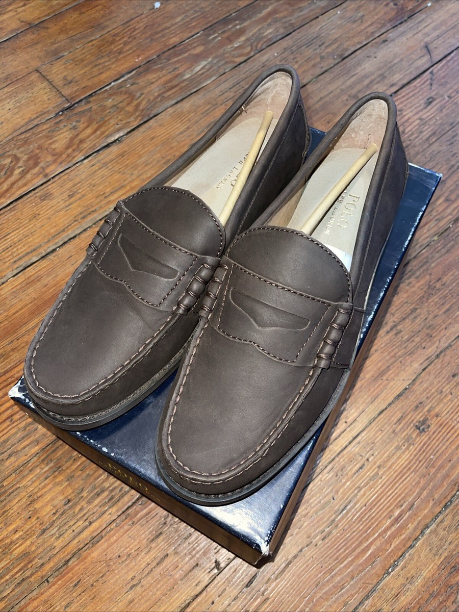 Polo by Ralph Lauren vintage Leather Men\'s Brown Leather Penny Loafers Polo Ralph Lauren penny-strap Leather Loafers | Brown | FARFETCH main image 2