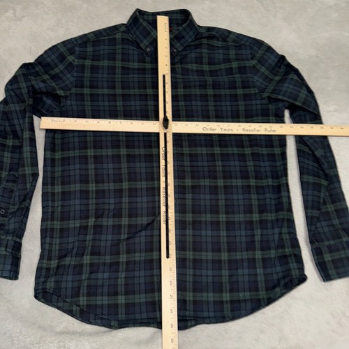 UNTUCKit Shirt Mens Large Green Blue Plaid Tartan Button Up Long Sleeve Casual - Picture 5 of 6