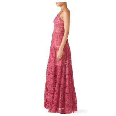 dress the population melina lace dress Fuchsia Melina Lace Maxi by Dress The Population