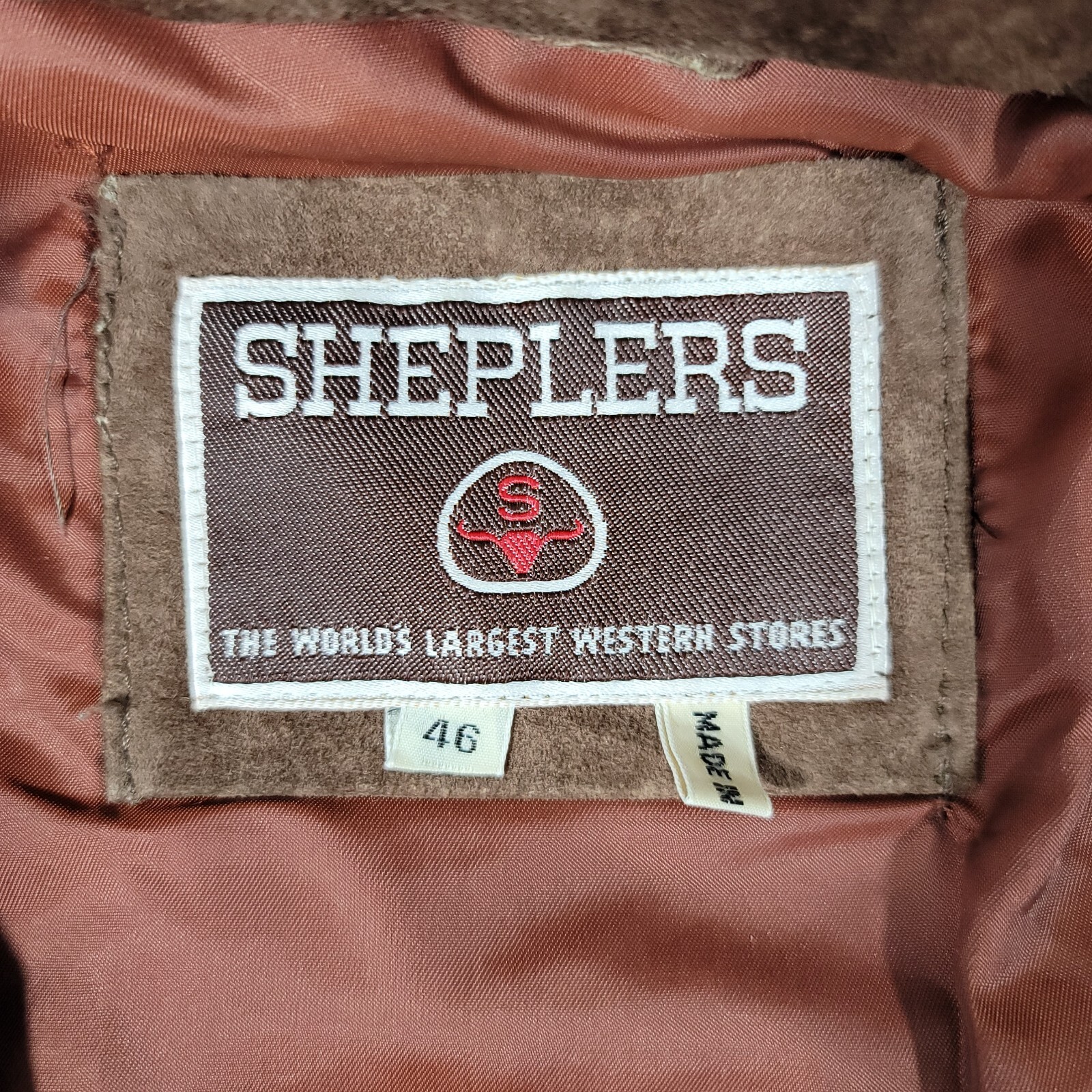 Vintage Sheplers Suade Leather Ranch Farm Coat Ja… - image 2