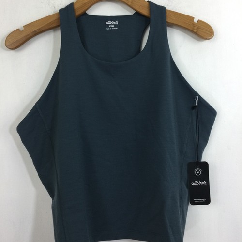 Camiseta sin mangas Allbirds para mujer natural con espalda deportiva sin mangas azul talla XXXL NUEVA CON ETIQUETAS - Imagen 1 de 8