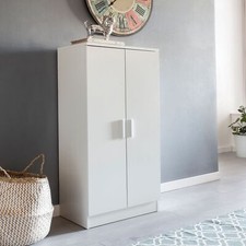 FineBuy Schuhschrank 7 Fächer Schuhkommode Flurmöbel Flurschrank Kommode Weiß