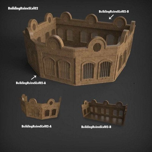 Stalingrad Ruins E - WWII Building - WWII Terrain - Picture 9 of 10
