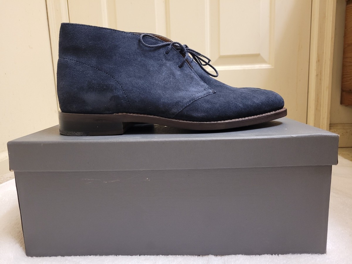 J.Crew Mens Bennett Chukka Dress Boot Navy Blue- Size 8 | eBay display picture 1