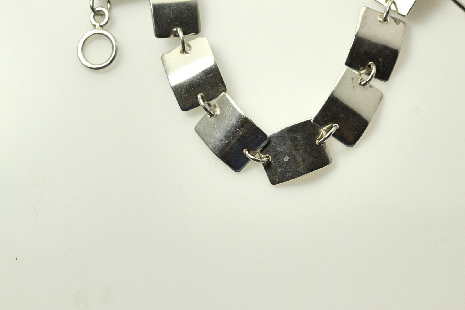 925 Sterling Silver 8" Rectangular Link Bracelet … - image 14