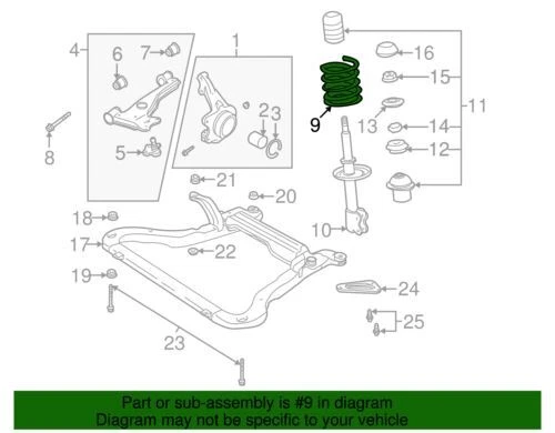 Kit de resorte helicoidal delantero genuino GM 2000-2002 Saturn L00 L200 LW200 LS1 21018789 Foto 3 de 3
