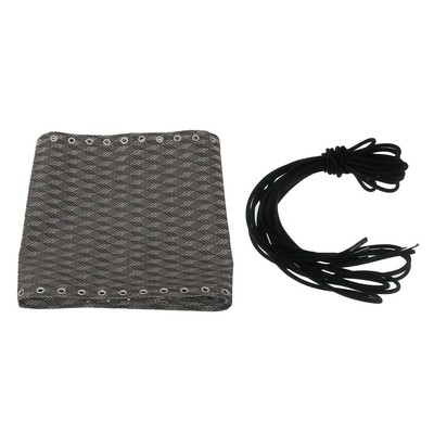 Fabric Mesh Cloth & Cord Laces Kit Replacement for Lawn Lounge Chair