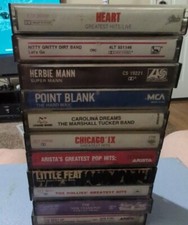 Lot Of 11 70s 80s classic Rock And Pop Cassette Tapes With Case