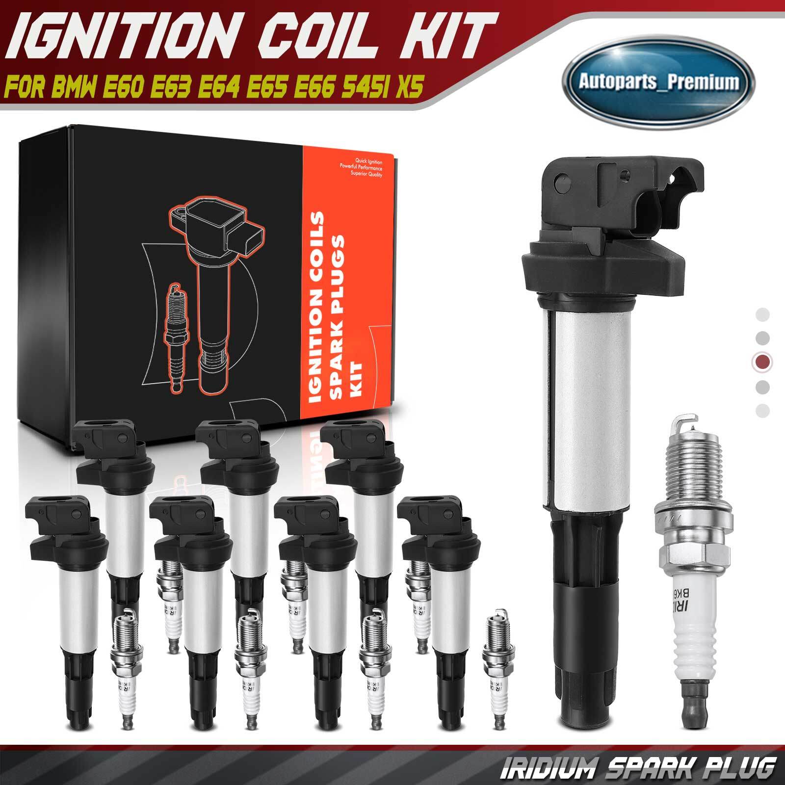 8x Ignition Coil And Iridium Spark Plug For 2004-2008 Ford F150 F250