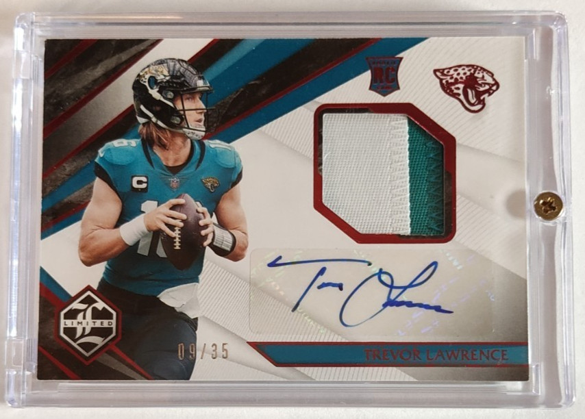 2021 Panini Limited Trevor Lawrence #101 Rookie Patch Auto RED /35 RPA
