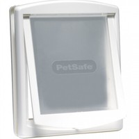 Petsafe 2-Wege-Staywell HaustiertüR Hunde U. Katzenklappe Groß Weiß K760SGIFD