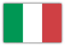 Italy Flag Car Bumper Sticker Decal