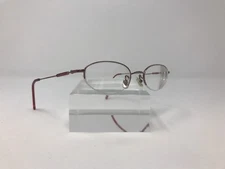 Coach Eyeglasses Natalie 303 Antique Rose 48-19-130 Half Rimless Oval U133