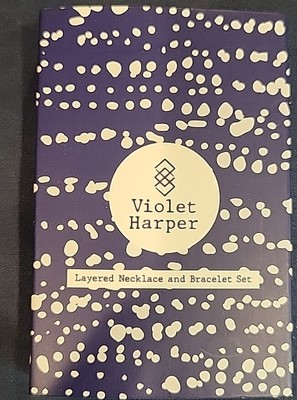 NIB Violet Harper Layered Necklace and Bracelet Set