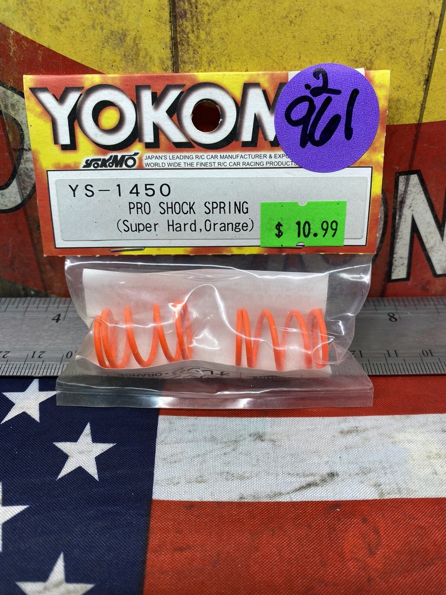 YOKOMO YS-1465 PRO SHOCK SPRING {Medium, White, 2pc} for: MR-4TC