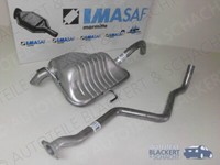 Imasaf Auspuffset Ab Kat für Lancia Lybra+Sw 1.9 JTD BJ 99-01|Mittelrohr+Endtopf