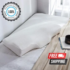 Orthopedic Neck & Cervical Pillow, Memory Foam Pillow for Pain Relief, Washable