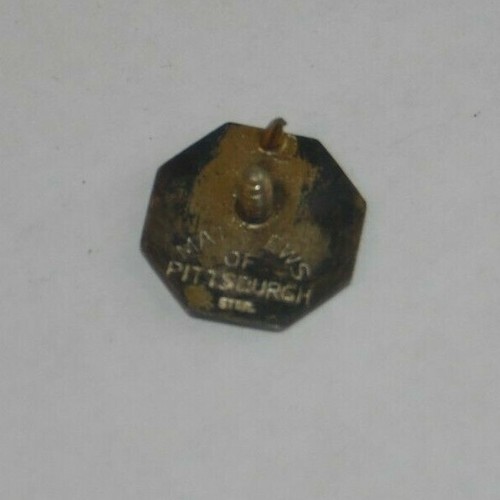vintage Penn Oil Co. 15 years service pin sterling silver lapel collar #1 - Picture 4 of 4
