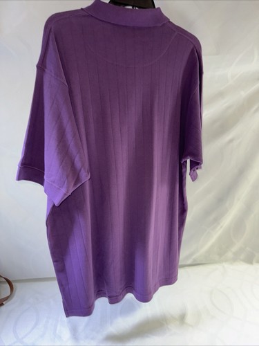 Ivy Crew Polo Shirt Mens L Cotton Short Sleeve Rugby Golf Purple Fits Like 2XL - Picture 6 of 10