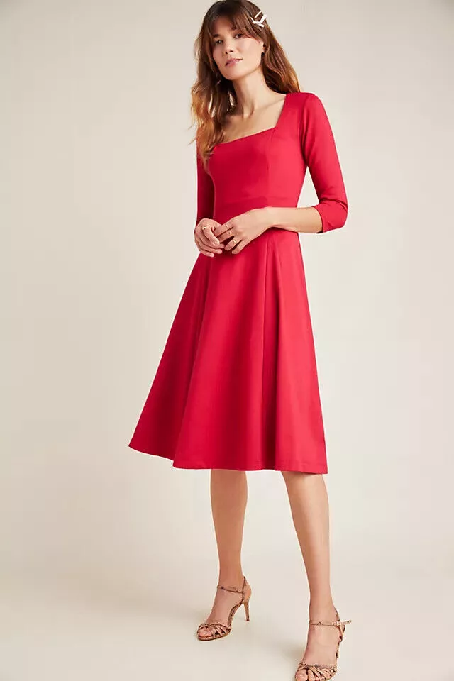 Anthropologie maeve red clearance dress