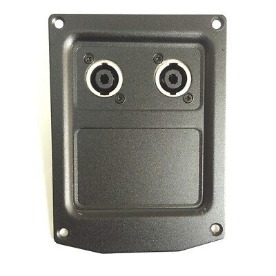 1 Pc Aluminium Black Jack Plate W/2 SpeakON NL4 For PA Speaker Cabinets 6''x4.3''