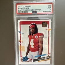 2023 Panini Donruss Rated Rookie Portrait #17 Rashee Rice (RC)