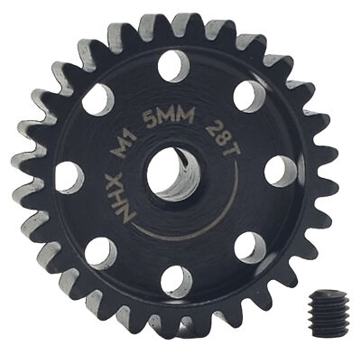 NEW NHX RC MOD1 5mm Bore Hardened Steel 28T Pinion Gear Speed Run Drag Racing