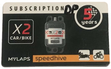 MYLAPS X2 Subscription 5 Year Renewal Card for Car/Bike Direct Power Transponder