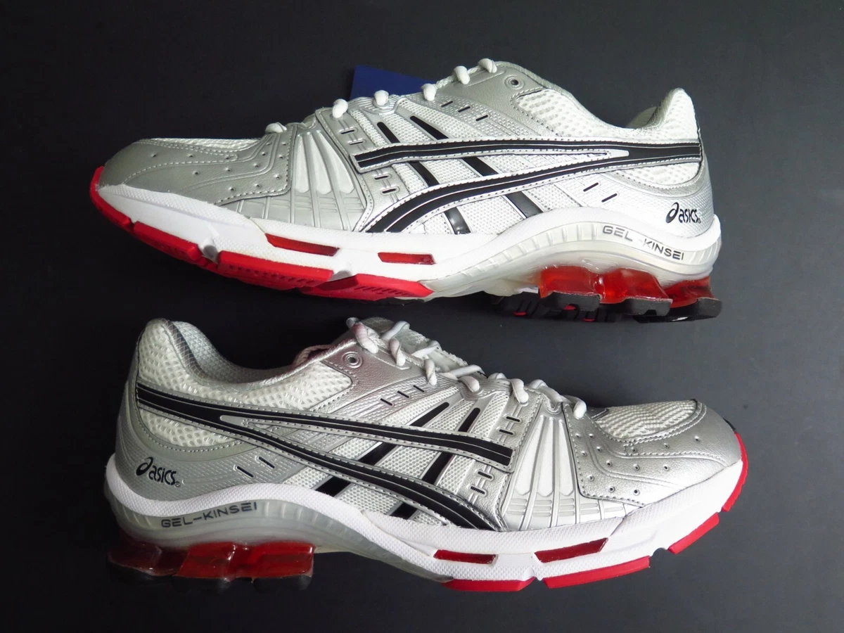 Size 9 ASICS Men s GEL KINSEI OG Sneaker Shoes White Black Red