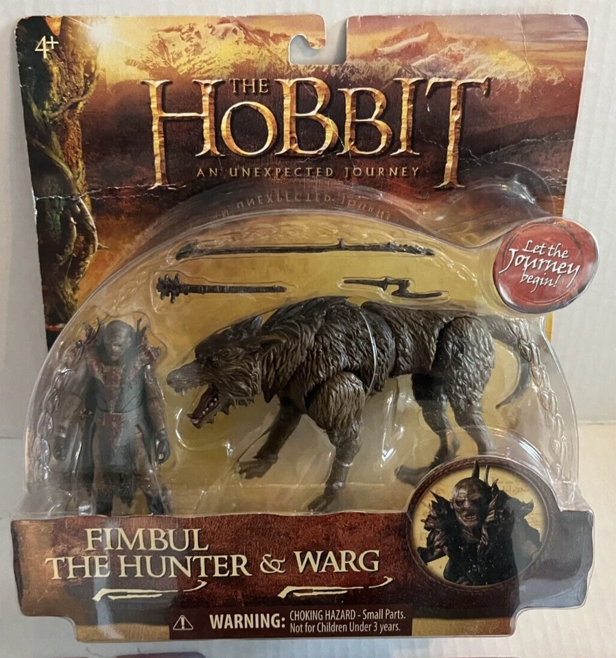 Lote de figuras HOBBIT an Unexpected Journey 3.75 Thorin Goblin Legolas Fimbu &l Warg Foto 2 de 4