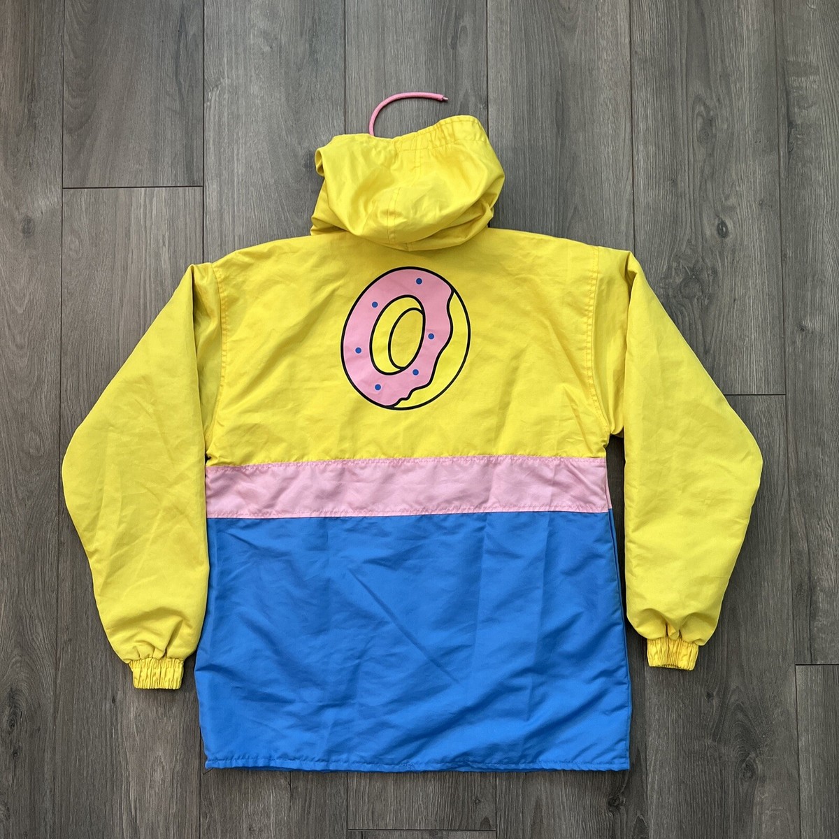 OFWGKTA Odd Future 1/4 Zip Mens M Pullover Hoodie Blue Pink