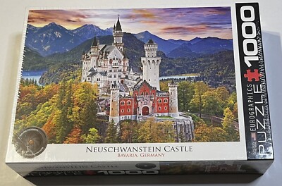 Eurographics Jigsaw Puzzle Neuschwanstein Castle 1000 Piece 19.25'' x 26.625'' NEW