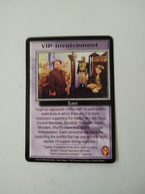 VIP Involvement - Severed Dreams - B5 Babylon 5 CCG Rare MP
