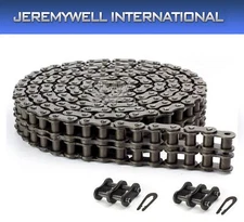 40-2 Duplex Double Strand Roller Chain 10 Feet with 2 Connecting Links